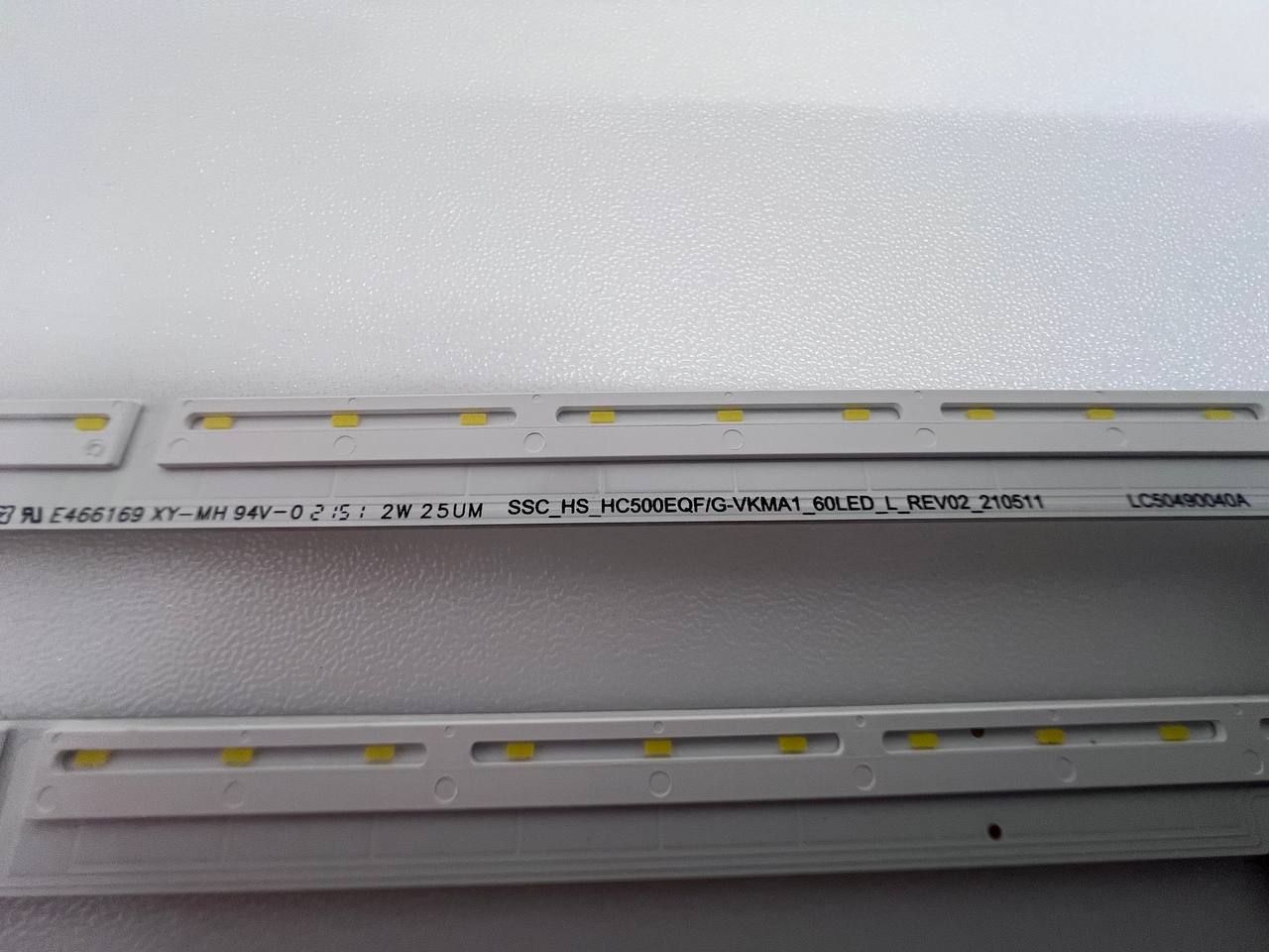 LED Backlight Strips – SSC HS HC500EQF/G-VKMA1 60LED L REV02 210511 for LG 50NANO8130A Smart TV