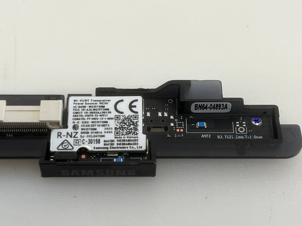 Samsung TU75DU7105K TV |  WiFi BT Transceiver WCD730M BN59-01461A
