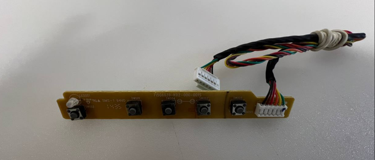 AOC LCD Monitor Model 270LM00009 Button Board – 715G6039-K02-000-001S