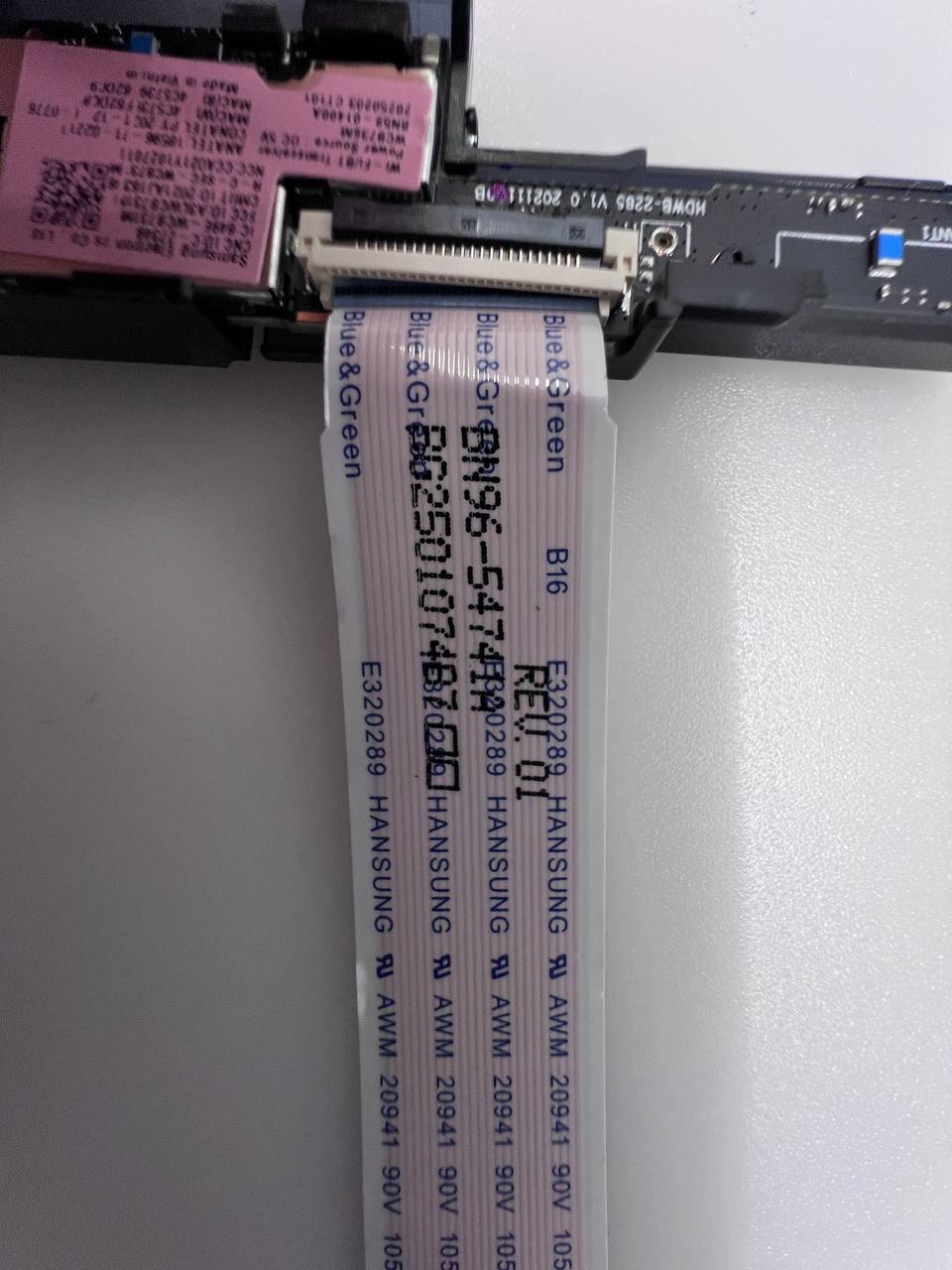 Samsung WE75Q60DAU WiFi/BT Module WCB736M BN59-01400A with LVDS Cable BN96-54741A