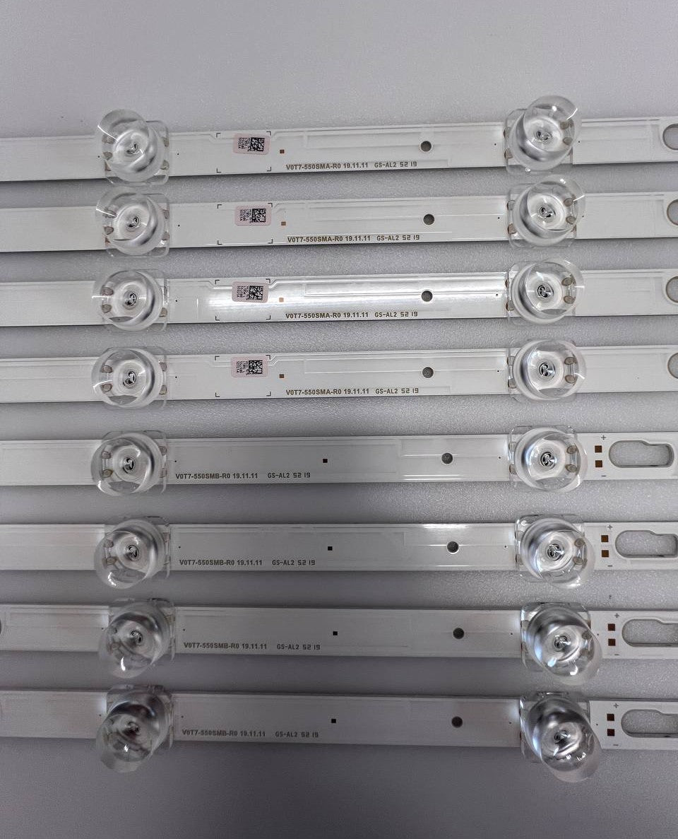LED backlights V0T7-550SMA-R0 for Samsung UE55TU8072UXXH TV