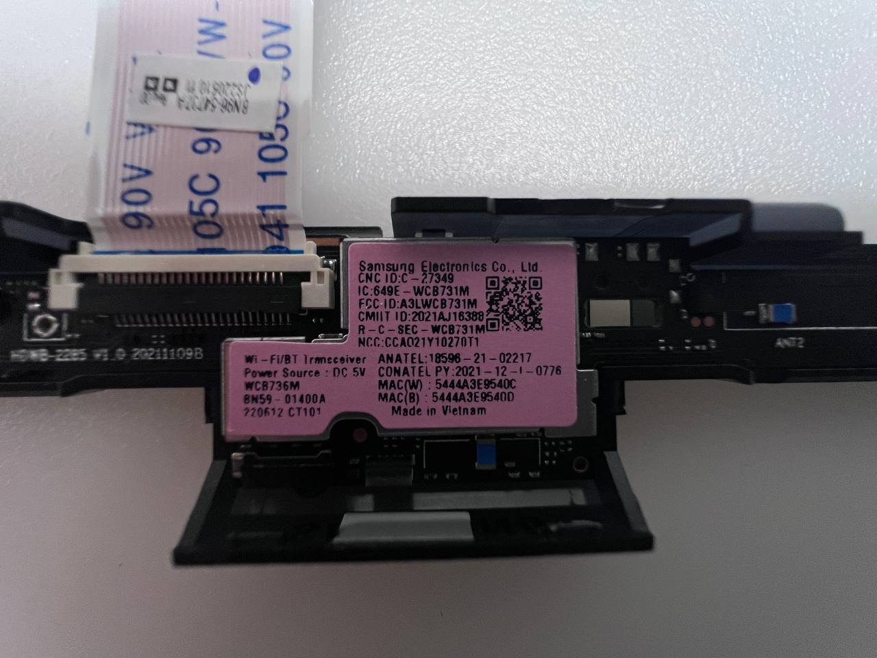 WiFi/BT Transceiver BN59-01400A for Samsung QE55Q60BAUXXH TV
