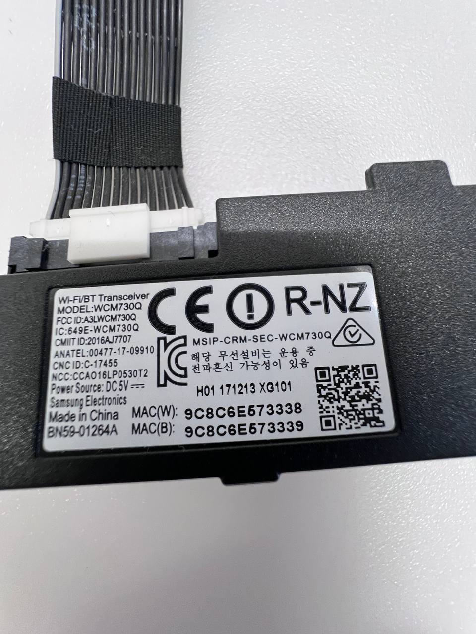 WiFi/BT Transceiver BN59-01264A for Samsung UE49MU6475U TV
