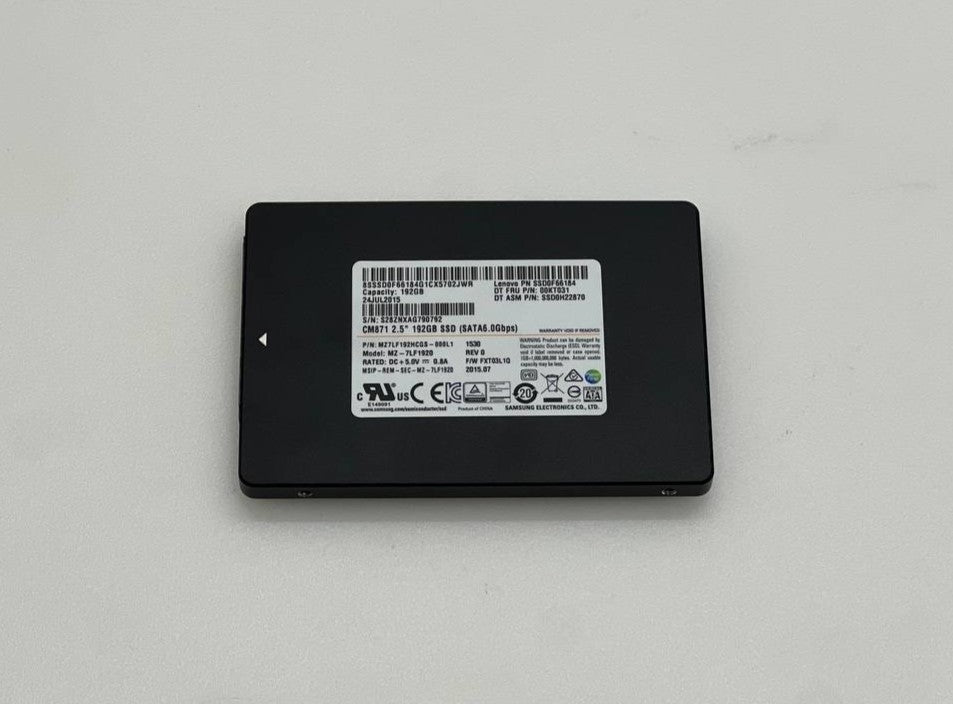 Lenovo S500 - Samsung 192GB SATA SSD (MZ-7LF1920)