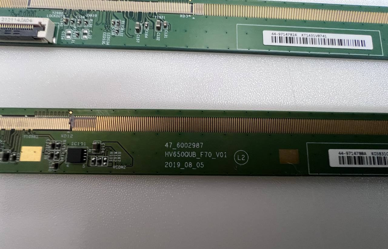 Matrix boards HV650QUB_F70_V00 / HV650QUB_F70_L1 for Hisense 75R6E4 TV