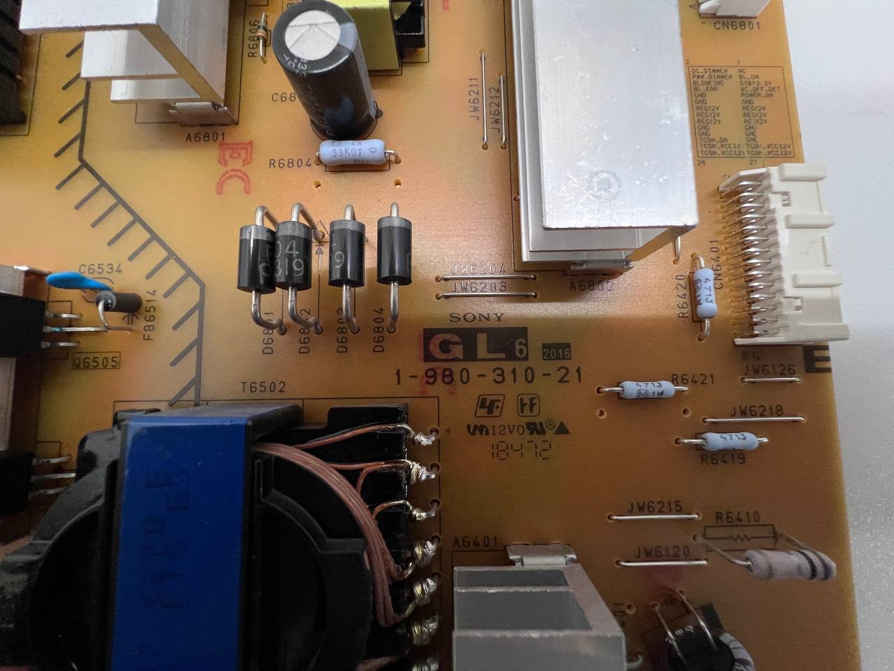 Power Supply 1-980-310-21 for Sony KD-65XF7596 TV