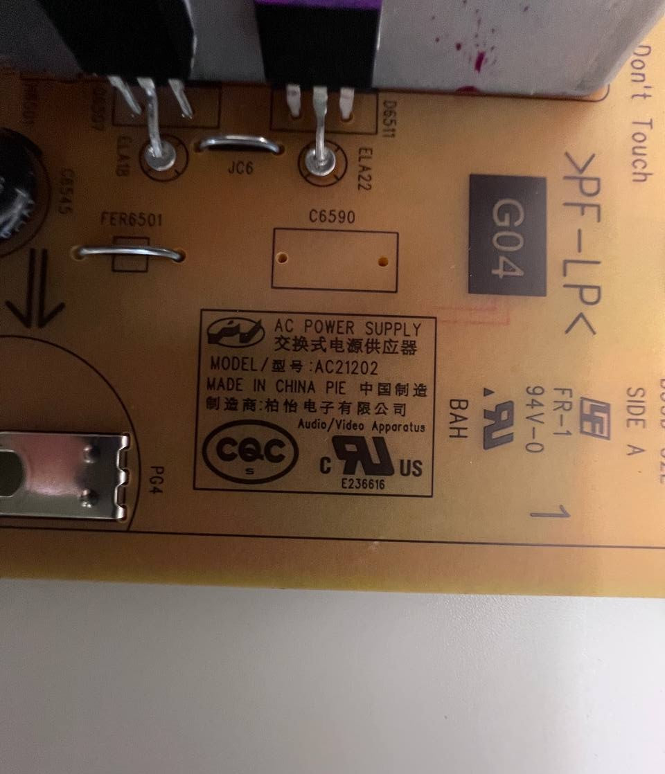 Power Supply AC21202 for Sony XR-55X93J TV