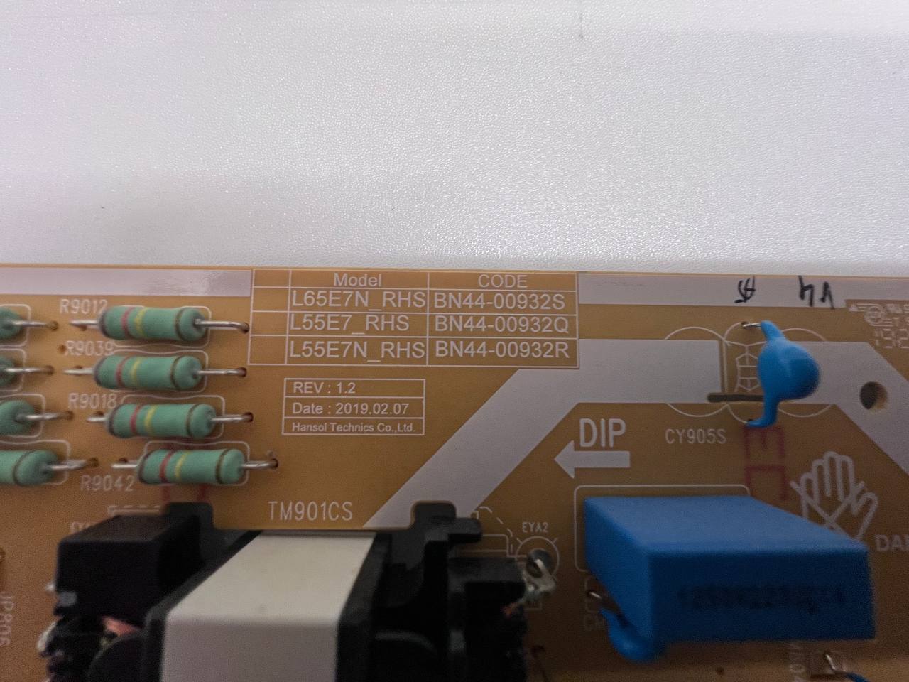 Power Supply BN44-00932 REV 1.2 for Samsung UE50RU7105K TV