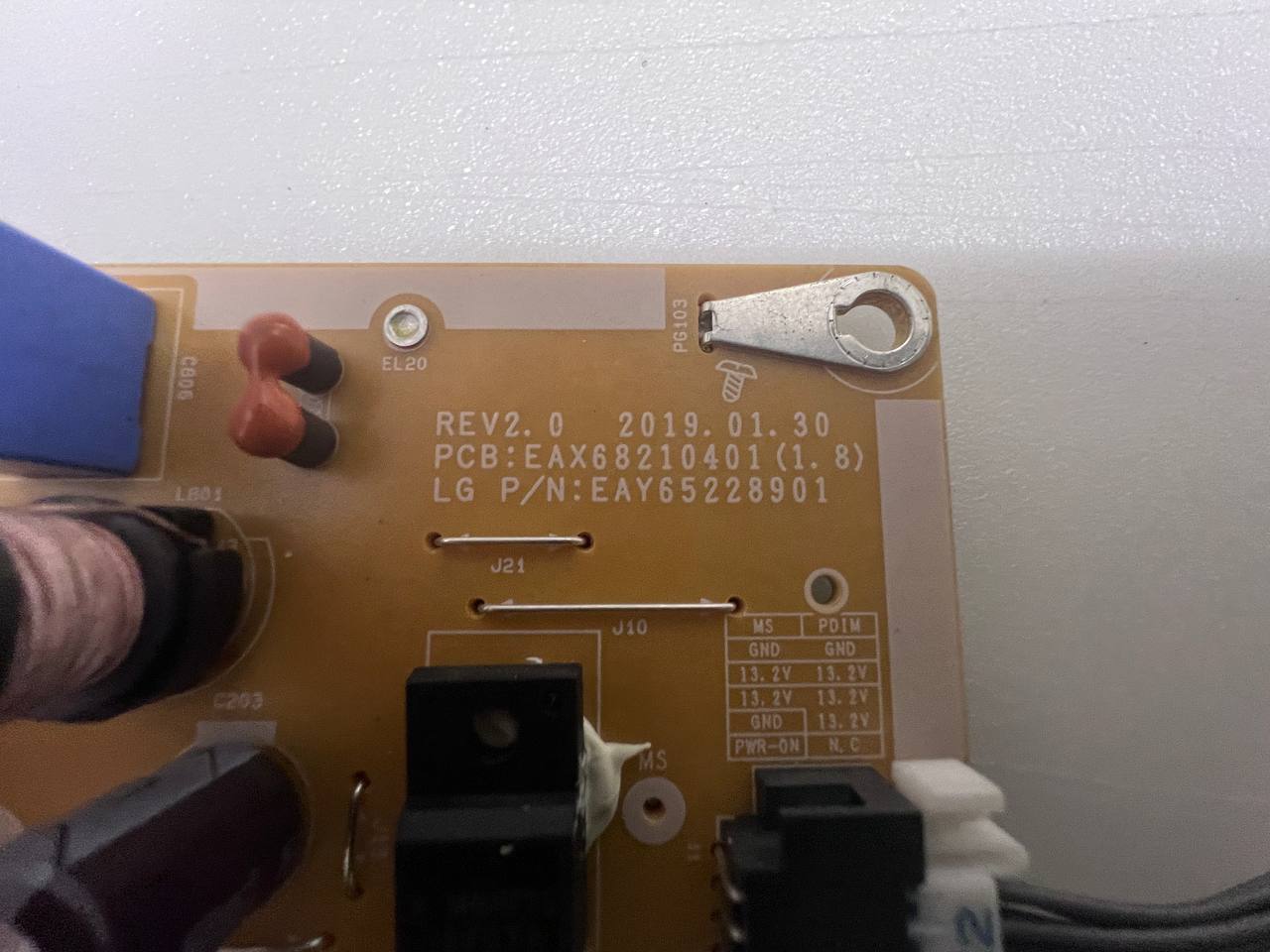 LG 43LM6300PLA Power Supply Board – EAX68210401 (1.8)