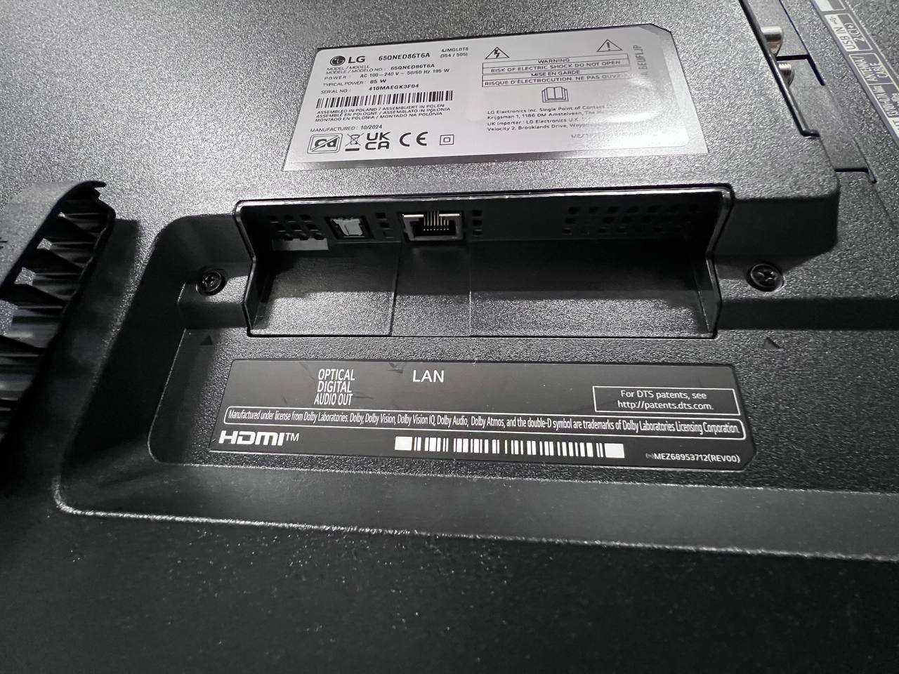 LG 65″ QNED86T6A 4K Ultra HD Smart TV – Quantum Dot NanoCell Technology, WebOS, HDR10, 120Hz