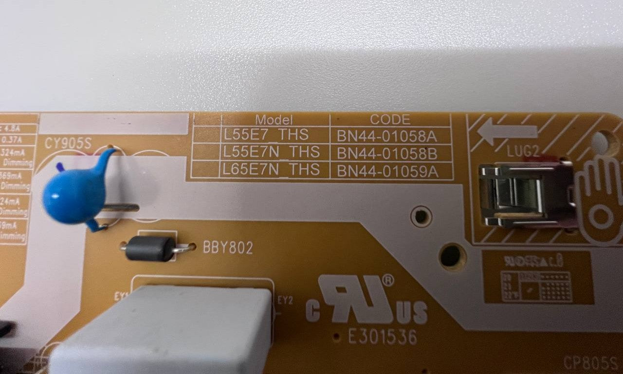 Power Supply BN44-01058A for Samsung QE50Q60TAUXXH TV