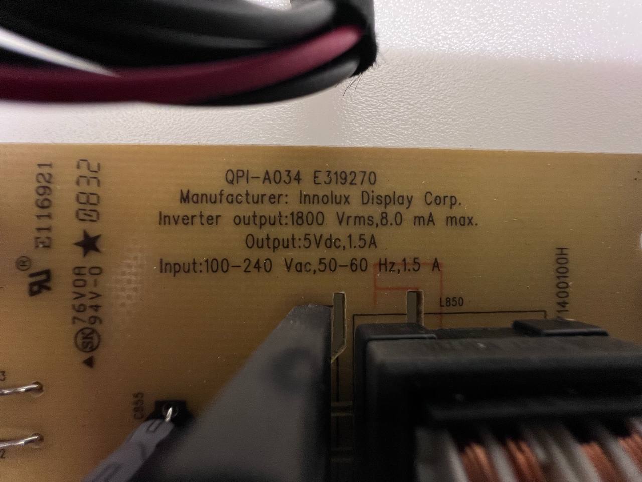 Power Supply QPI-A034 E319270 for Dell E2209Wf Monitor