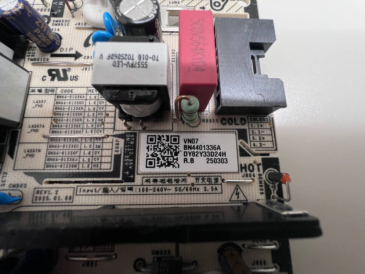 Power Supply BN44-01336A for Samsung TU50U8095FU TV