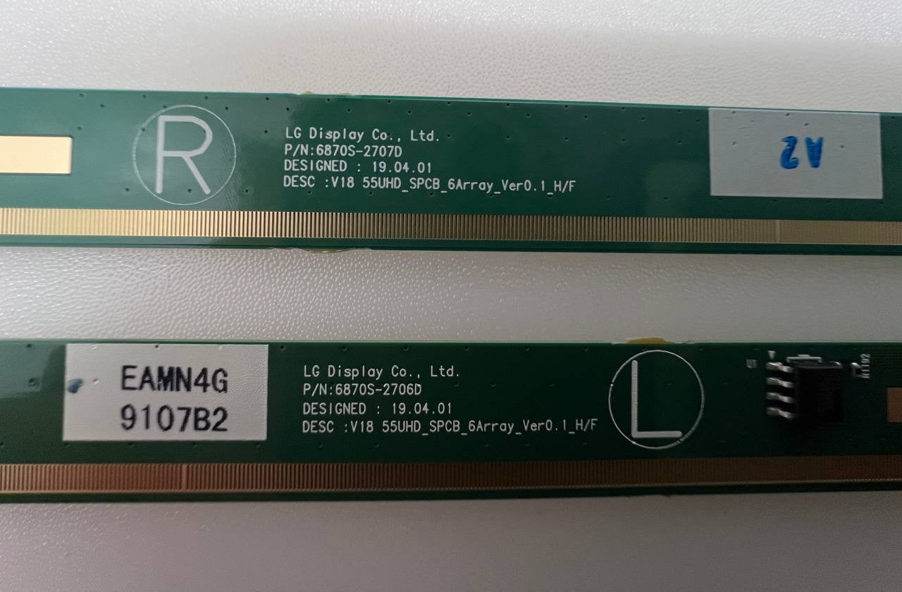 Matrix boards 6870S-2707D / 6870S2706D for LG 55UP75003LF TV