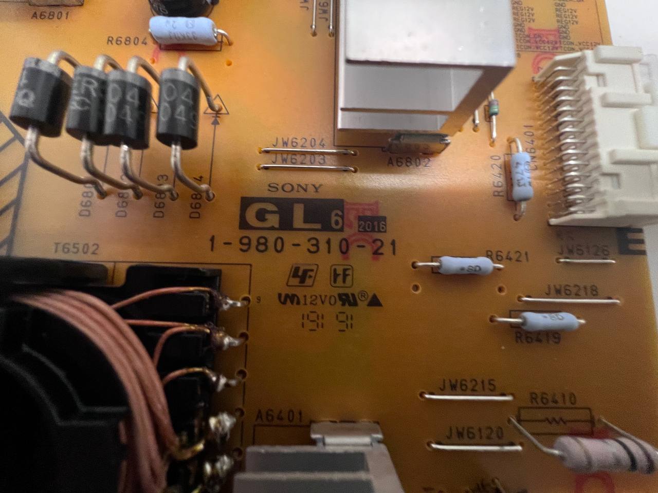 Power supply 1-980-310-21 for Sony KD-55XG8196 TV