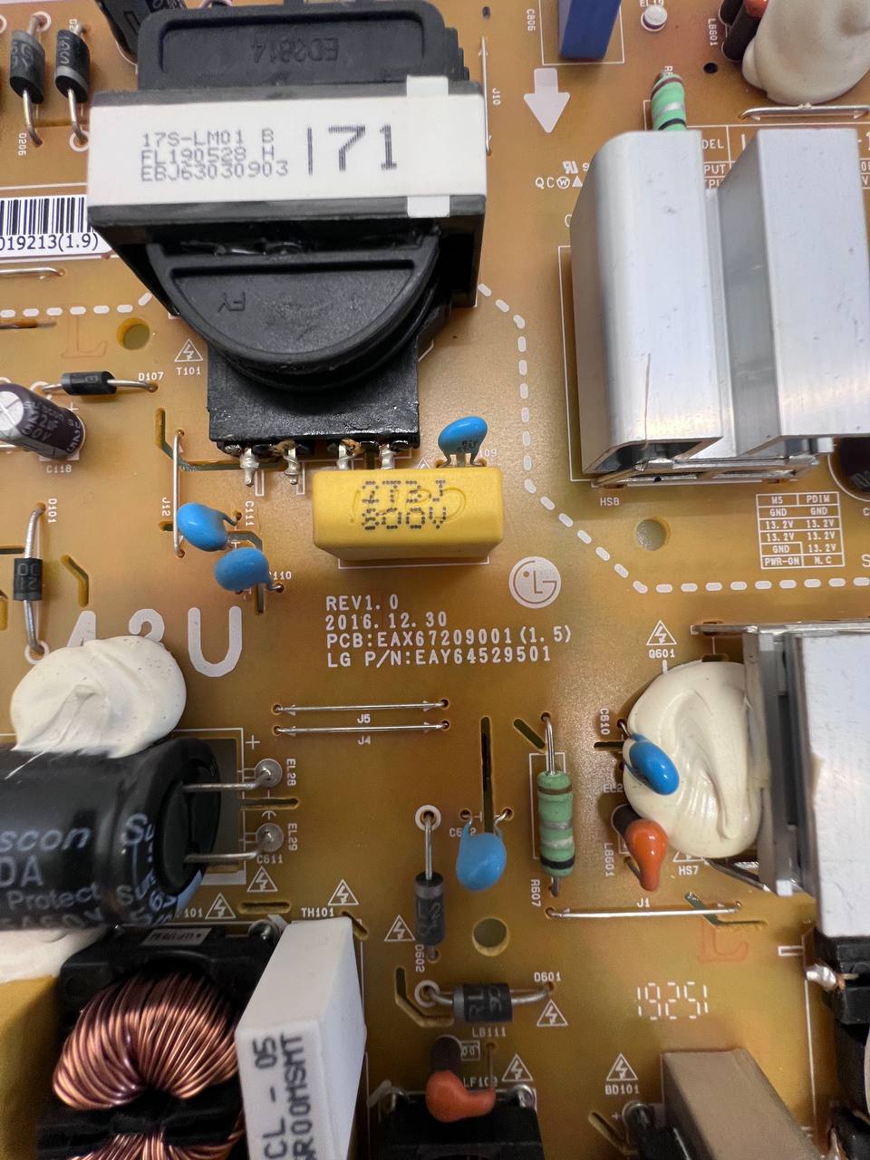 Power Supply EAX67209001 for LG 43UM7100PLB TV