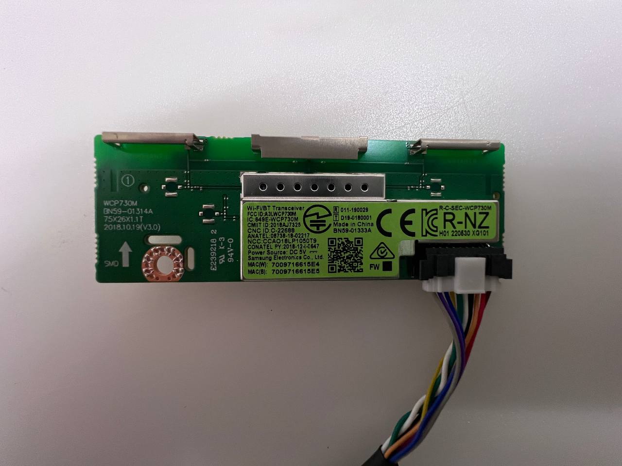 Wi-Fi/BT Transceiver BN59-01333A for Samsung UE50AU7092U TV
