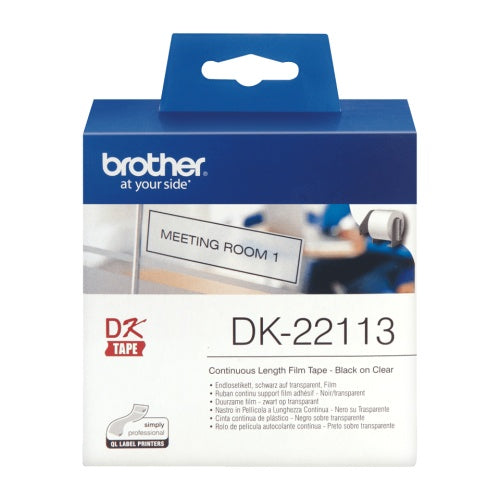 Brother DK22113 CLEAR CONTINUOUS FILM TAPE 62MM