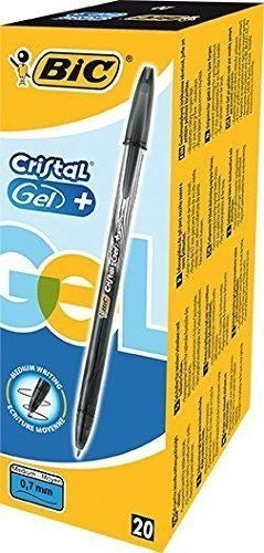 BIC gel pen CRISTALGEL 0.7 mm, black,1 pcs. 721286