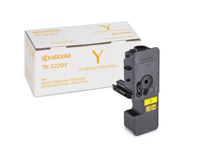 Kyocera TK-5220Y Toner Cartridge, Yellow