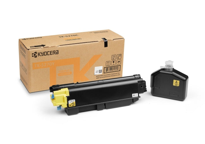 Kyocera TK-5270Y Toner Cartridge, Yellow
