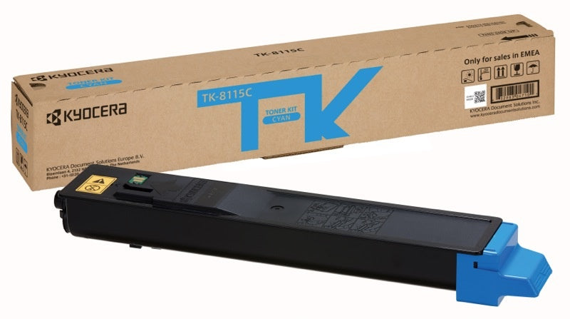Kyocera TK-8115C Toner Cartridge, Cyan