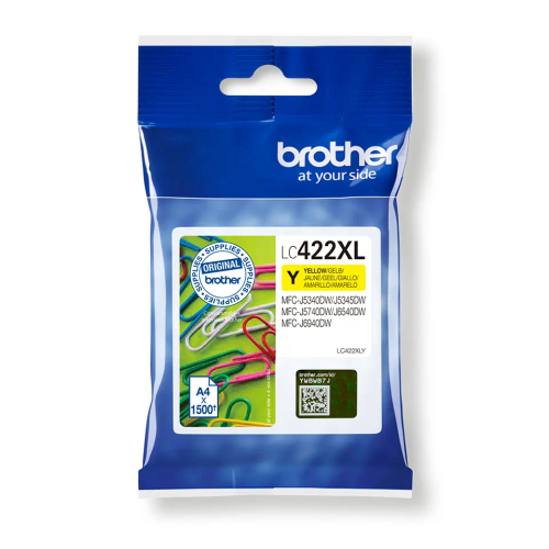 Brother LC422XL (LC422XLY) Ink Cartridge, Yellow