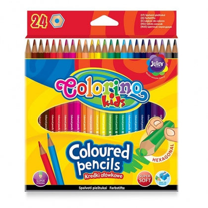 Colorino Kids Hexagonal coloured pencils 24 colours