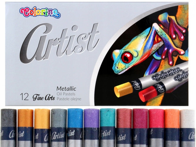 Colorino Artist Metallic Oil Pastels 12 colours