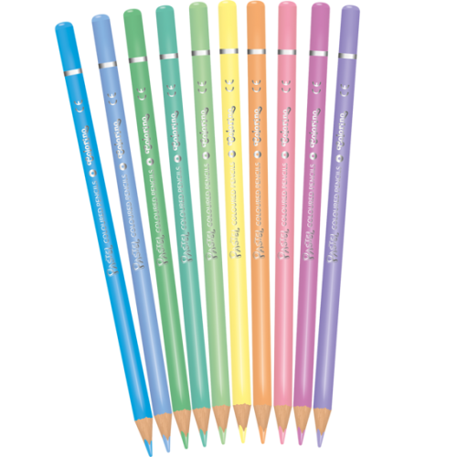 Colorino Pastel Coloured pencils 10 colours