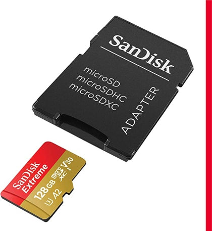 Ecost Customer Return SanDisk 128GB Extreme microSDXC UHS-I Memory Card with Adapter - Up to 160MB/s