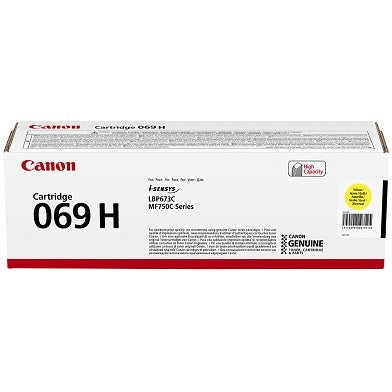 Canon CRG 069H (5095C002) Toner Cartridge, Yellow