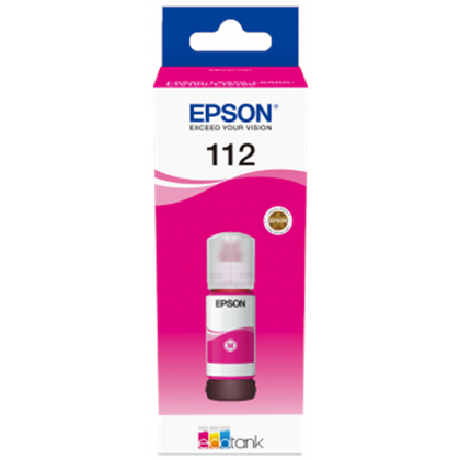 Epson 112 EcoTank (C13T06C34A) Ink Refill Bottle, Magenta