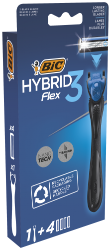 BIC System razors HYBRID 3 (1+4 pcs)