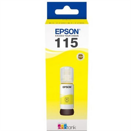 Epson 115 EcoTank (C13T07D44A) Ink Refill Bottle, Yellow