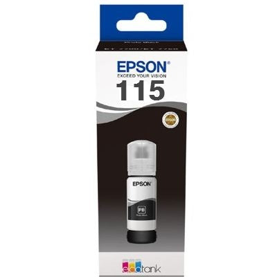 Epson 115 EcoTank (C13T07D14A) Ink Refill Bottle, Photo Black