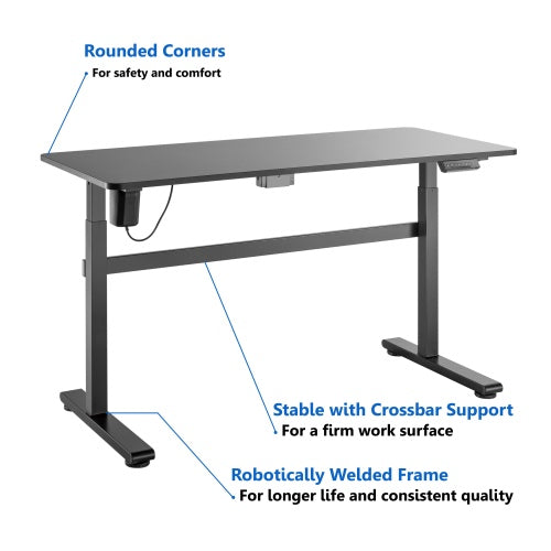 Adjustable Height Table Up Up Balder Black