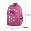 Backpack Coolpack Unit Silver Dots Pink