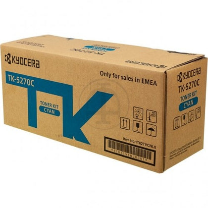 Kyocera TK-5270C (1T02TVCNL0) Toner Cartridge, Cyan