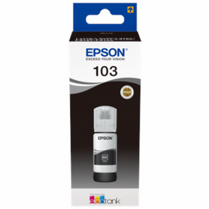 Epson 103 EcoTank (C13T00S14A) Ink Refill Bottle, Black