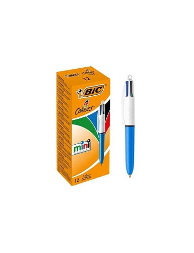 Bic Ballpoint pen Mini 4 colors, Box 12 pcs.