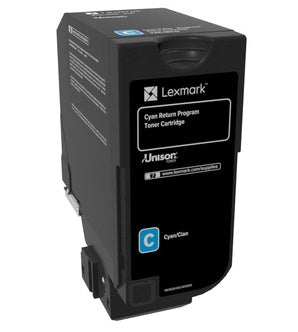 Lexmark 74C20C0 Toner Cartridge, Cyan