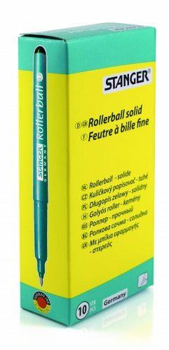 STANGER Rollerball Solid 0.7 mm, black, Box 10 pcs. 740010