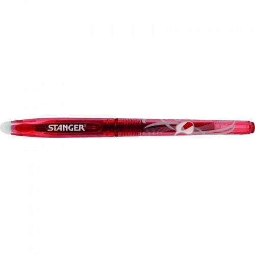 STANGER Eraser Gel Pen 0.7 mm, red, Box 12 pcs. 18000300072