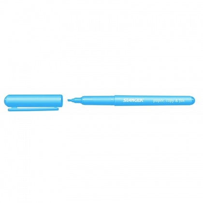 STANGER Textmarker Pen, 1-3 mm, blue, Box 10 pcs. 180005900