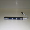 Ecost customer return AYCLIF Port Hub USB-C to 4 x USB-A 3.0, Gray