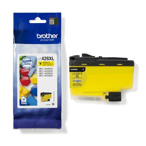 Brother LC426XLY Ink Cartridge, Yellow (5000 pages)