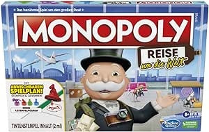 Ecost Customer Return Hasbro Monopoly Journey Around the World, Board Game for Families and Children