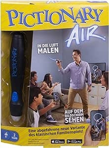 Ecost Customer Return Mattel Games GJG14 Pictionary Air Drawing Game, German Language Version with A