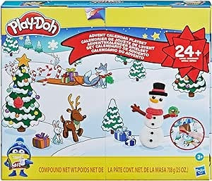 Ecost Customer Return Play-Doh F2377 Advent Calendar for Children from 3 Years with More Than 24 Sur